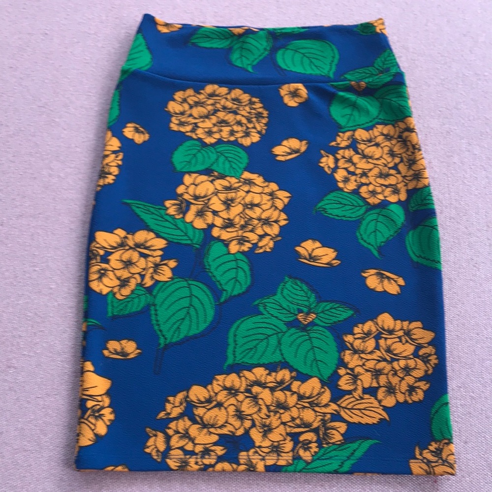 🇺🇸 LLR LuLaRoe Cassie floral hydrangea blue